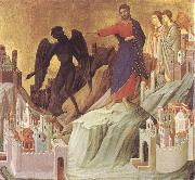 Duccio di Buoninsegna The Tempration of Christ on the Mountain oil painting artist